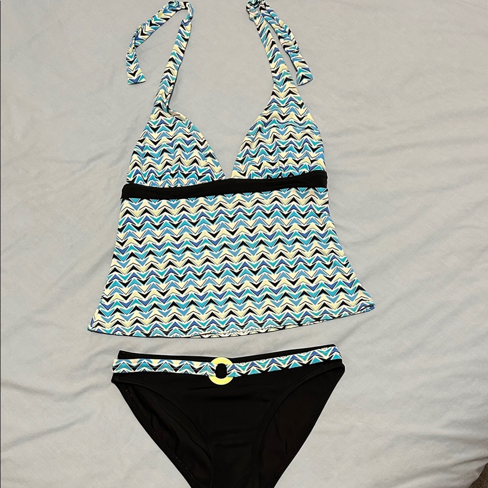 Kim Rogers Zigzag Tankini Set